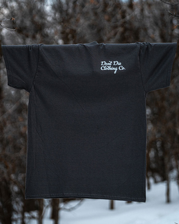 Simple Easy living with this Dont Die Clothing Co. Script Shirt